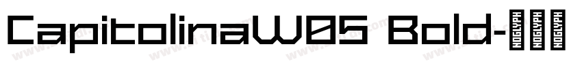 CapitolinaW05 Bold字体转换